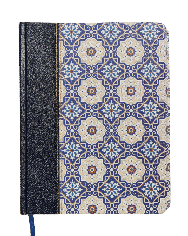 Biblia Reina Valera 1960 de apuntes - piel fabricada color mosaico crema - Imagen 2